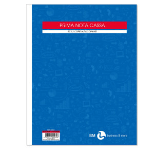 BLOCCO PRIMA NOTA CASSA 22X28CM 50FGX 2COPIE RIC. BM COD. 0100430