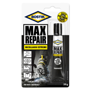 ADESIVO UNIVERSALE 20GR BOSTIK MAX REPAIR TRASPARENTE COD. 64379