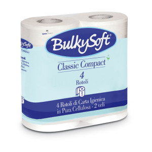 PACCO 4 ROTOLI CARTA IGIENICA 500 STRAPPI CLASSIC BULKYSOFT COD. 66440