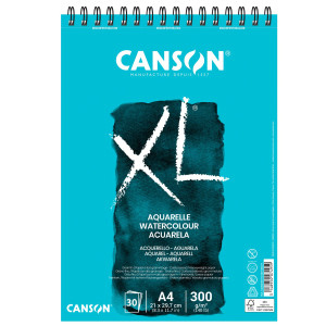 ALBUM XL AQUARELLE F.TO A4 300GR 30FG CANSON COD. 400039170 CONFEZIONE DA 5