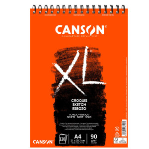 ALBUM XL CROQUIS A4 90GR 120FG CANSON COD. C200787103 CONFEZIONE DA 5