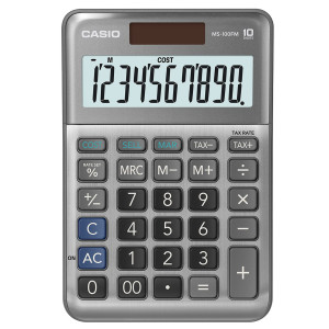 CALCOLATRICE DA TAVOLO MS-100FM 10CIFRE BIG DISPLAY CASIO COD. MS100FM-WA-EP