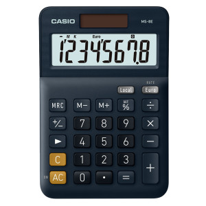 CALCOLATRICE DA TAVOLO COMPATTA MS-8E 8CIFRE CASIO COD. MS-8E-W-EP