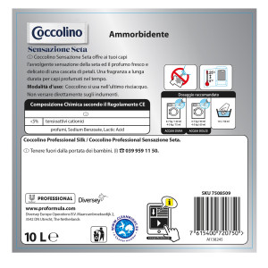 AMMORBIDENTE LAVATRICE COCCOLINO SENSAZIONE SETA 10LT COD. 7508509