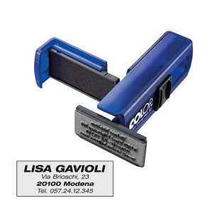TIMBRO POCKET STAMP PLUS 20 14X38MM 4RIGHE AUTOINCHIOSTRANTE BLU COLOP COD. PSP20IN