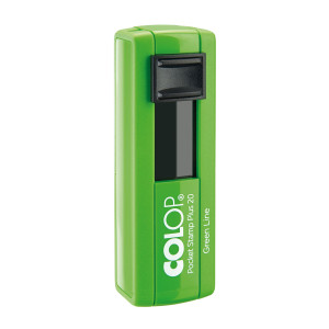 TIMBRO POCKET STAMP PLUS 20 14X38MM 4RIGHE AUTOINCHIOSTRANTE VERDE COLOP COD. PSP20VE