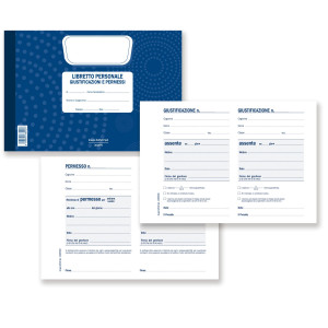 BLOCCO LIBRETTO DELLE GIUSTIFICAZIONI 25COPIE 21,5X14,8CM 3026PS000G COD. 3026PS000G CONFEZIONE DA 10
