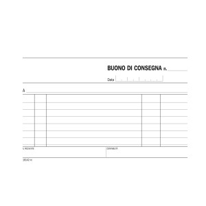 BLOCCO BUONI CONSEGNA 100X167MM 100FG DU161420000 COD. DU161420000