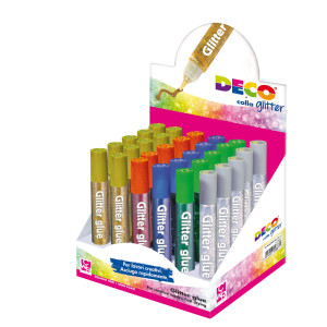 DISPLAY COLLA GLITTER 30 PENNE 10,5ML COLORI ASSORTITI METAL DECO COD. 05887