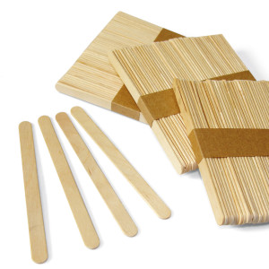 SET 50PZ STECCHE IN LEGNO DIM. 10X115MM DECO COD. 1718 CONFEZIONE DA 12