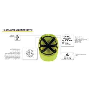 ELMETTO DA CANTIERE DIAMOND VI WIND BLU DELTAPLUS COD. DIAM6WTRBL