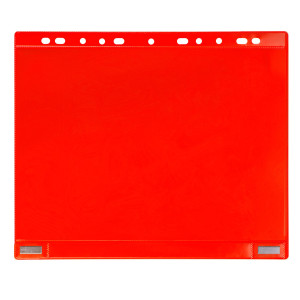 CONF. 5 BUSTE FORATE PER SUPPORTI MAGNETICI AD ANELLI F.TO A4 ROSSO DJOIS COD. B181123