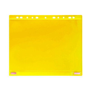 CONF. 5 BUSTE FORATE PER SUPPORTI MAGNETICI AD ANELLI F.TO A4 GIALLO DJOIS COD. B181124