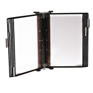LEGGIO ANTIBATTERICO DA MURO + 10 BUSTE F.TO A4 NERO DJOIS COD. B414507
