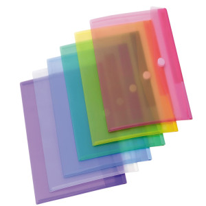 SET 12 BUSTE PPL CON VELCRO COLORI ASSORTITI DJOIS COD. B510209