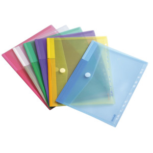 SET 12 BUSTE FORATE PPL CON VELCRO COLORI ASSORTITI DJOIS COD. B510229