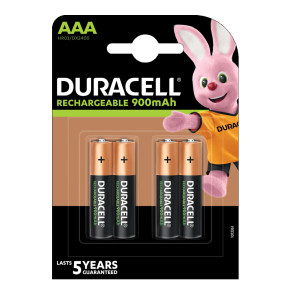 BLISTER 4 PILE RICARICABILI B4 - MINISTILO 800MAH DURACELL DURALOCK PRECARICATA COD. DU77