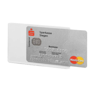 TASCA PORTA CARTE DI CREDITO ARGENTO TRASP. 54X87MM RFID SECURE DURABLE COD. 8903-19 CONFEZIONE DA 3