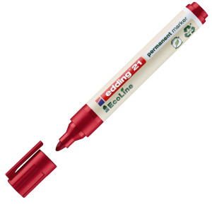 MARCATORE PERMANENTE 21 ECOLINE P.CONICA ROSSO EDDING COD. 4-21002 CONFEZIONE DA 10