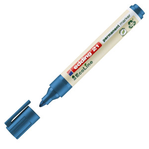 MARCATORE PERMANENTE 21 ECOLINE P.CONICA BLU EDDING COD. 4-21003 CONFEZIONE DA 10