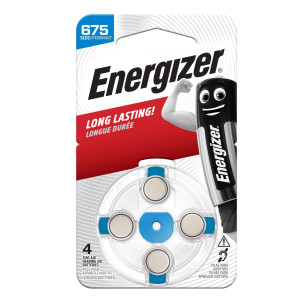 BLISTER 4 PILE PER APPARECCHI ACUSTICI 675 ZINC AIR ENERGIZER COD. E300818800