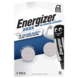 BLISTER 2 PILE CR2025 ULTIMATE LITHIUM - ENERGIZER SPECIALISTICHE COD. E304205900