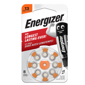 BLISTER 8 PILE PER APPARECCHI ACUSTICI 13 ZINC AIR ENERGIZER COD. E301431600