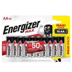 BLISTER 16 PILE STILO AA - ENERGIZER MAX COD. E303327500