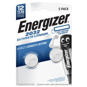 BLISTER 2 PILE CR2032 ULTIMATE LITHIUM - ENERGIZER SPECIALISTICHE COD. E304206200