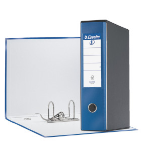 REGISTRATORE EUROFILE G55 BLU METAL DORSO 8CM F.TO PROTOCOLLO ESSELTE COD. 390755960