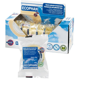 NASTRO ADESIVO ECOPHAN 15MMX10MT IN CARAMELLA EUROCEL COD. 001416147 CONFEZIONE DA 30