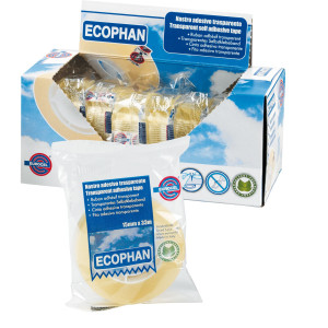 NASTRO ADESIVO ECOPHAN 15MMX33MT IN CARAMELLA EUROCEL COD. 001416153 CONFEZIONE DA 10