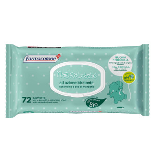 BUSTA DA 72 SALVIETTE IDRATANTI NATURAL BEBE' COD. 3457FB03