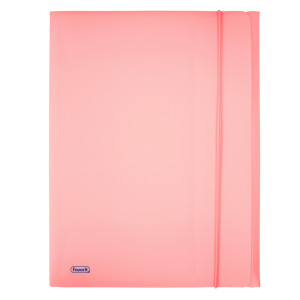 CARTELLA 3L C/ELASTICO PPL PASTEL ROSA F.TO UTILE 24X33CM FAVORIT COD. 400116603