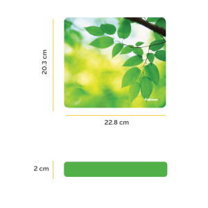 MOUSEPAD FOGLIE ECOLOGICI EARTH SERIES FELLOWES COD. 5903801