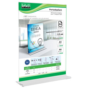 DISPLAY CON BASE A T A4 - 21X30CM LEBEZ COD. 80994