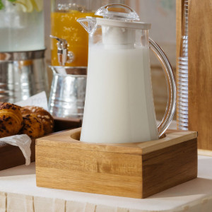 SUPPORTO CARAFFA IN BAMBOO 20X20X8CM NATURALE LEONE COD. S0087