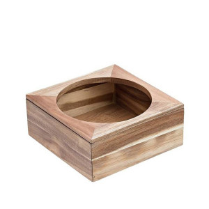 SUPPORTO CIOTOLA IN BAMBOO 26X26X11CM NATURALE LEONE COD. S0088