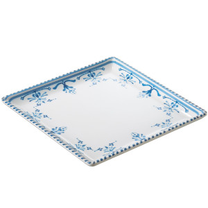 PIATTO QUADRATO LINEA ZANTE 17X17X2CM MELAMINA LEONE COD. T8636