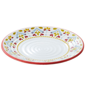 PIATTO PIANO LINEA CORFU' D26,5X2CM MELAMINA LEONE COD. T8641