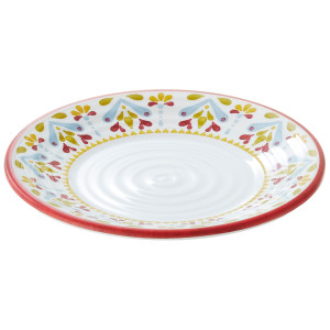 PIATTO PIANO LINEA CORFU' D18X1,8CM MELAMINA LEONE COD. T8645