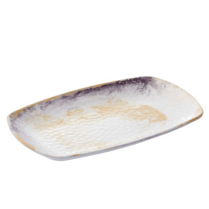 PIATTO RETTANGOLARE LINEA GALASSIA 23,5X15X2,5CM MELAMINA LEONE COD. T8667