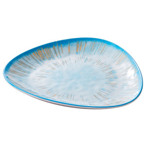 PIATTO TRIANGOLARE LINEA OCEANO 26,5X2,5CM MELAMINA LEONE COD. T8681