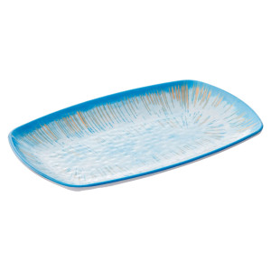 PIATTO RETTANGOLARE LINEA OCEANO 23,5X15X2,5CM MELAMINA LEONE COD. T8687