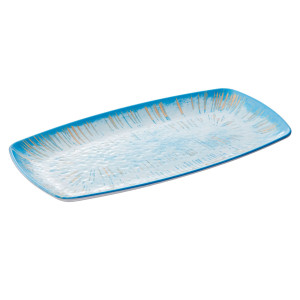 PIATTO RETTANGOLARE LINEA OCEANO 35,5X19X2,5CM MELAMINA LEONE COD. T8688
