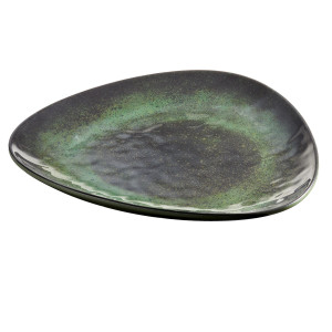 PIATTO TRIANGOLARE LINEA AMAZZONIA 19,2X2,5CM MELAMINA LEONE COD. T8701