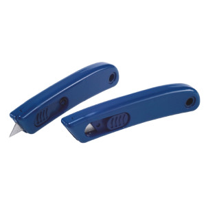 CUTTER MONOUSO DETECTABILE CON LAMA RETRAIBILE COLORE BLU COD. 1659