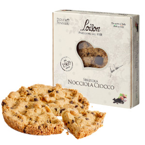 TORTA SBRISOLA NOCCIOLA CIOCCO 200GR - LOISON COD. 531