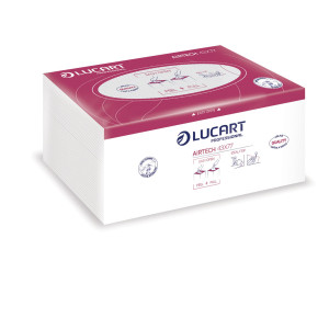 100 PANNI BEAUTY PIEGATI 43X77CM PER ESTETISTI E PARRUCCHIERI AIRTECH LUCART COD. 853008J