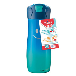 BORRACCIA ACCIAIO INOX 580ML BLU PICNIK CONCEPT MAPED COD. 871303